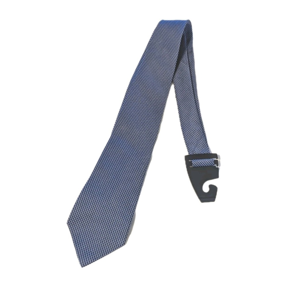 Lauren Ralph Lauren Men's Navy Blue Patterned 100%‎ Silk Tie Geometric Handmade